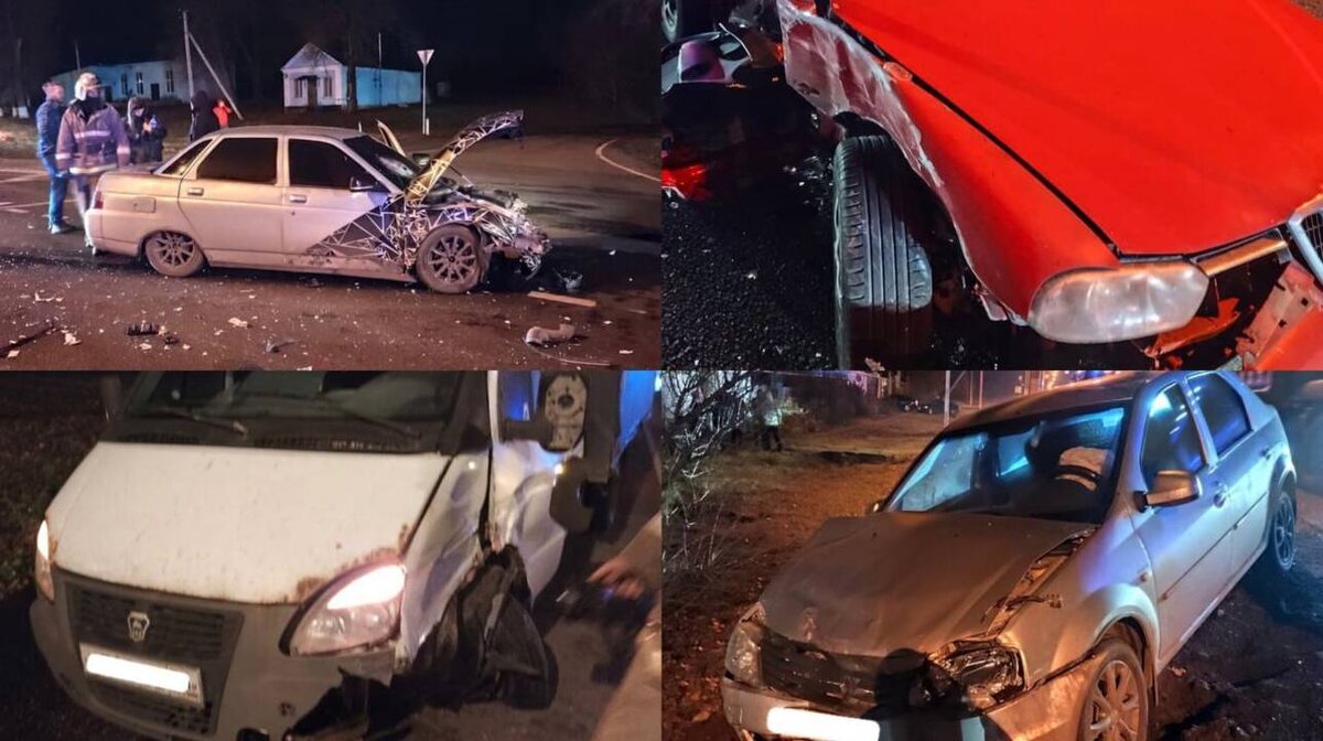    Массовая авария в Обоянском районе Курской области