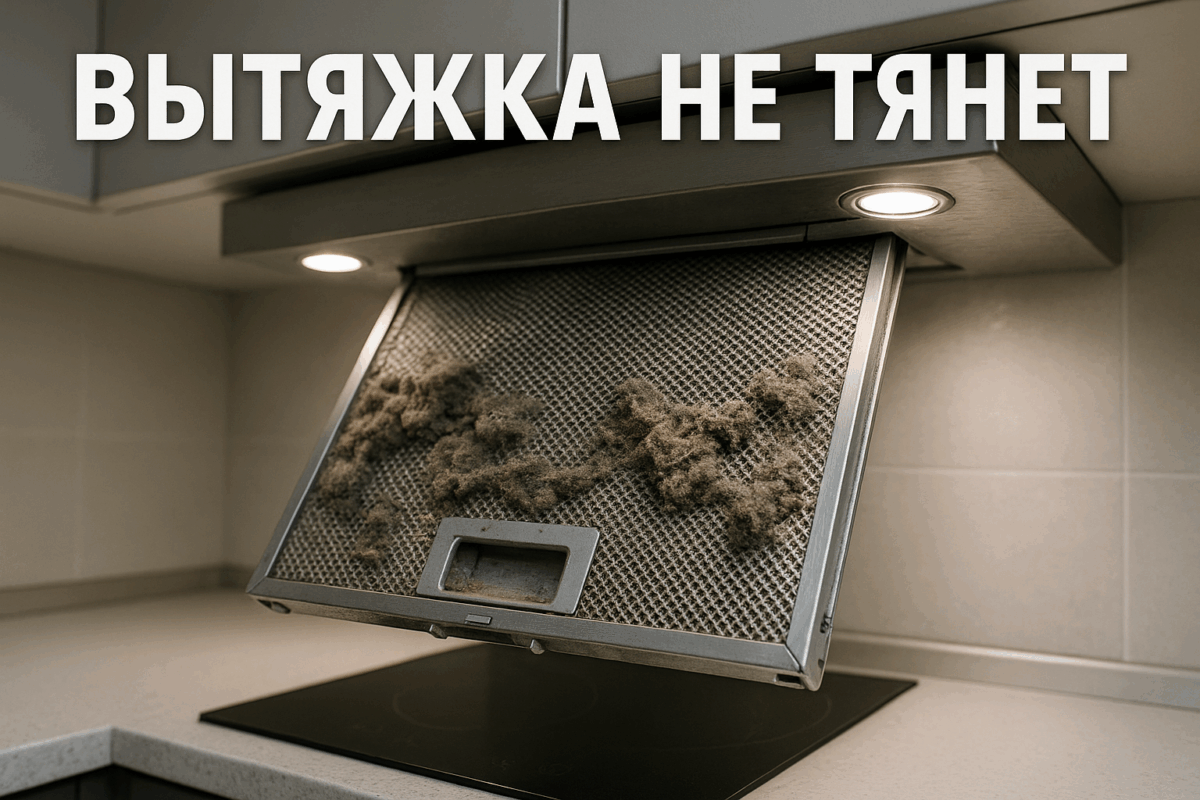    Вытяжка работает но не тянет — чистка или ремонт Михаил Юрьевич