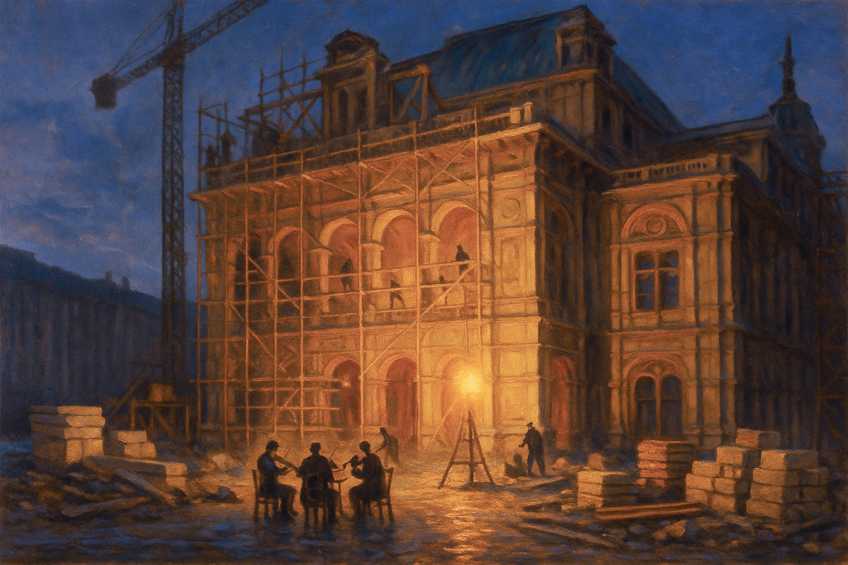 Вена поднимает оперу из руин.