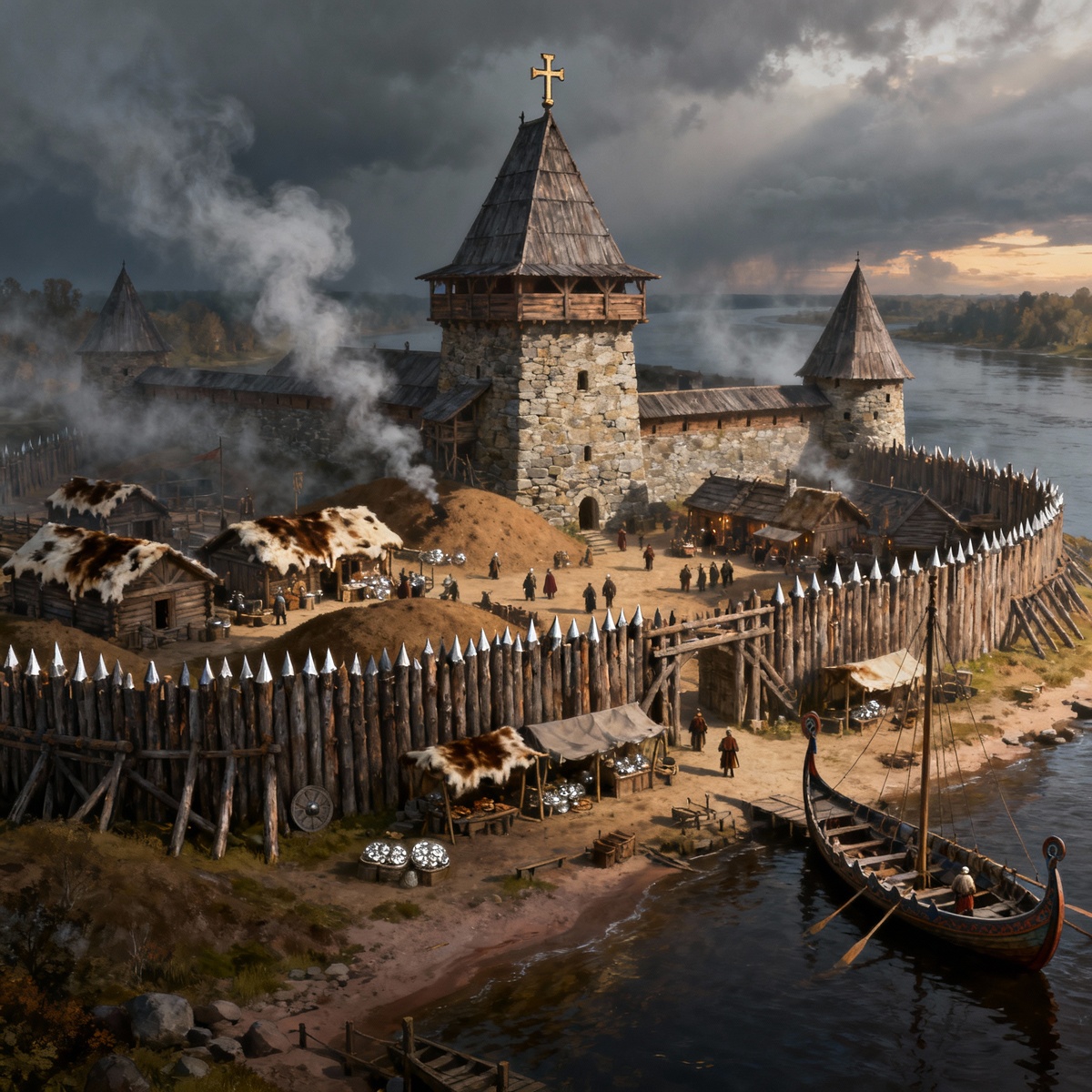 Древняя Русь X–XII веков была не монолитным государством с одной столицей (Киев), а федеральной системой с чётко определёнными узлами, маршрутами и функциями, объединённой солярной парадигмой власти — той самой, которую арабские гересиографы называли al-Ariyūsiyya.