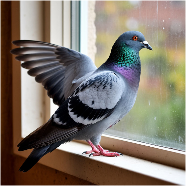 Сгенерировано ИИ- птица принесла грустную весть в дом.