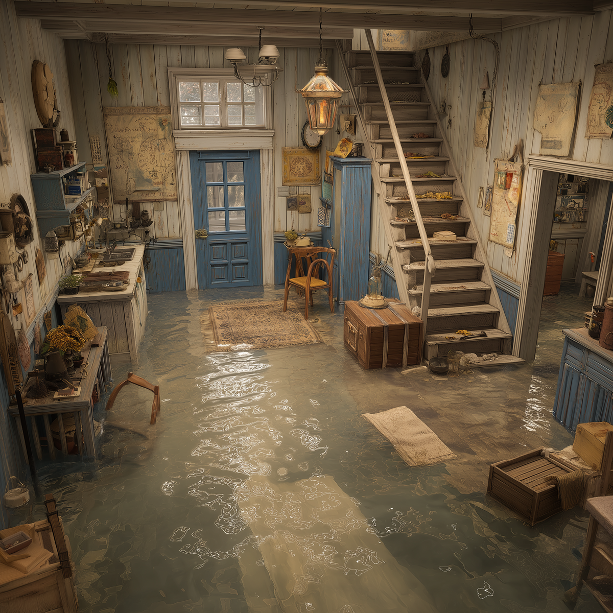 Потоп на даче после зимы