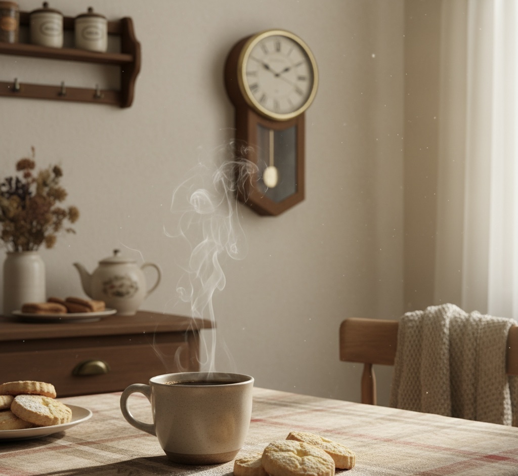 «Иногда за чашкой кофе скрывается больше, чем кажется.»