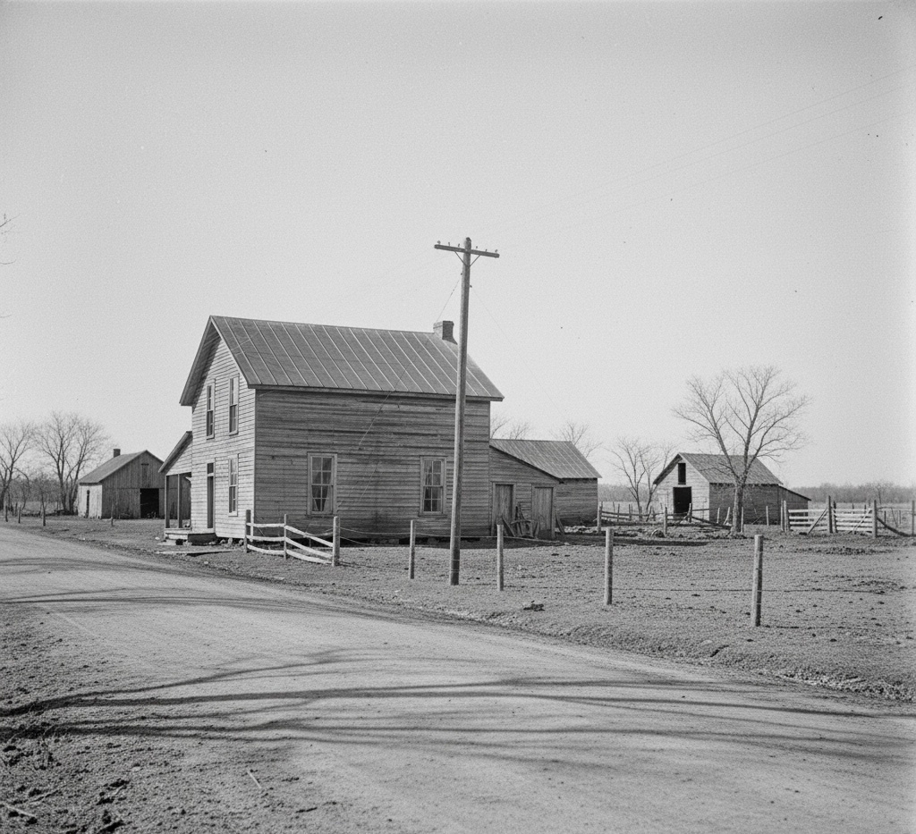«Алабама, начало XX века - дом, где выросла Нэнси.»
