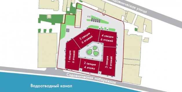 Схема ЖК Balchug Viewpoint
