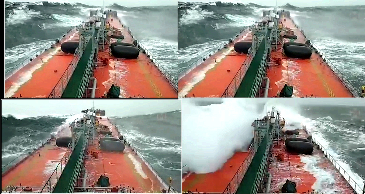 Неожиданный удар был настолько огромный, что разрушил корабельный мотик.