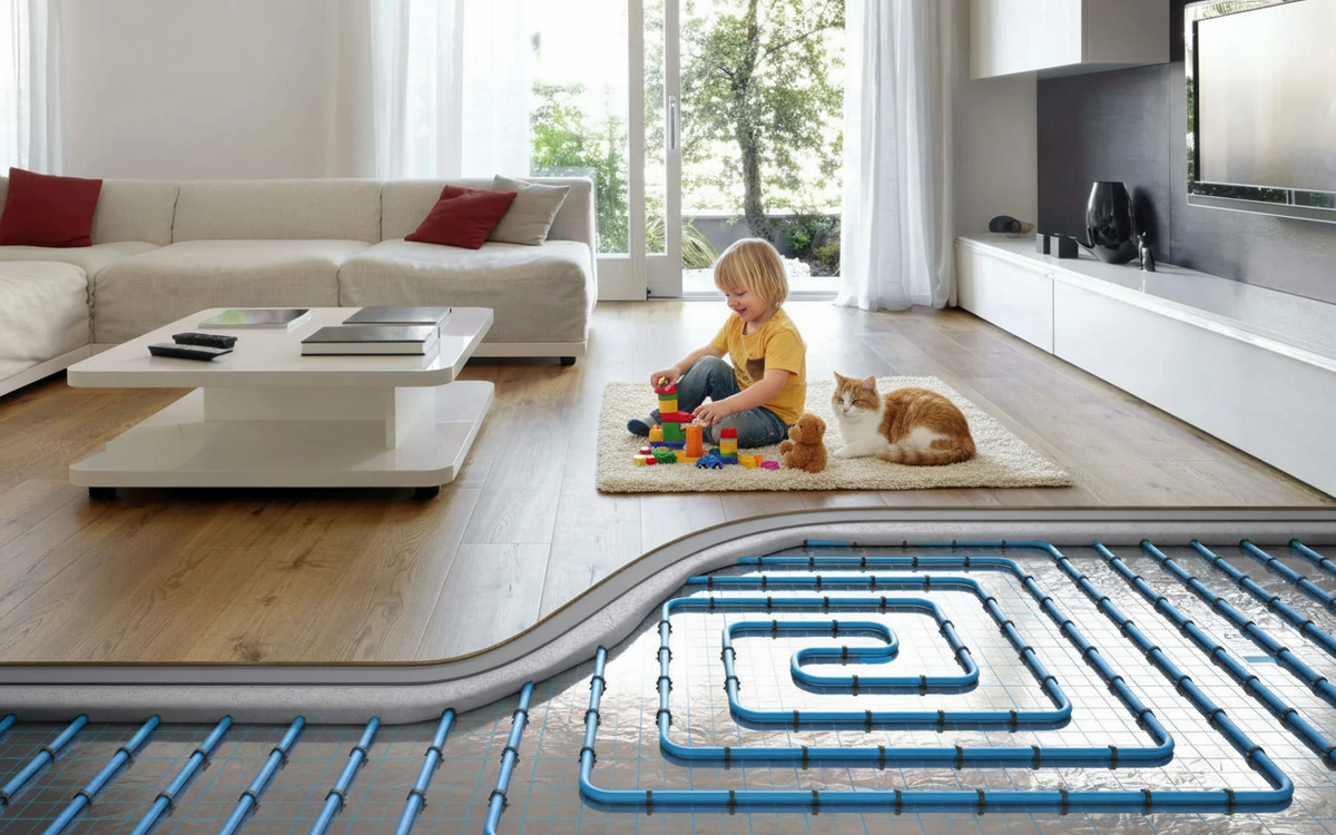 Водяной тёплый пол в доме