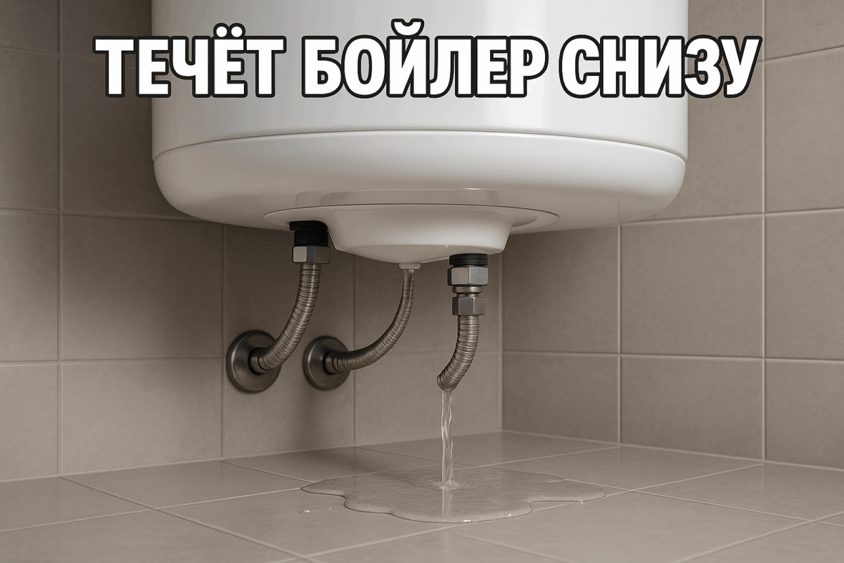    Течет бойлер снизу — ремонт водонагревателя Михаил Юрьевич