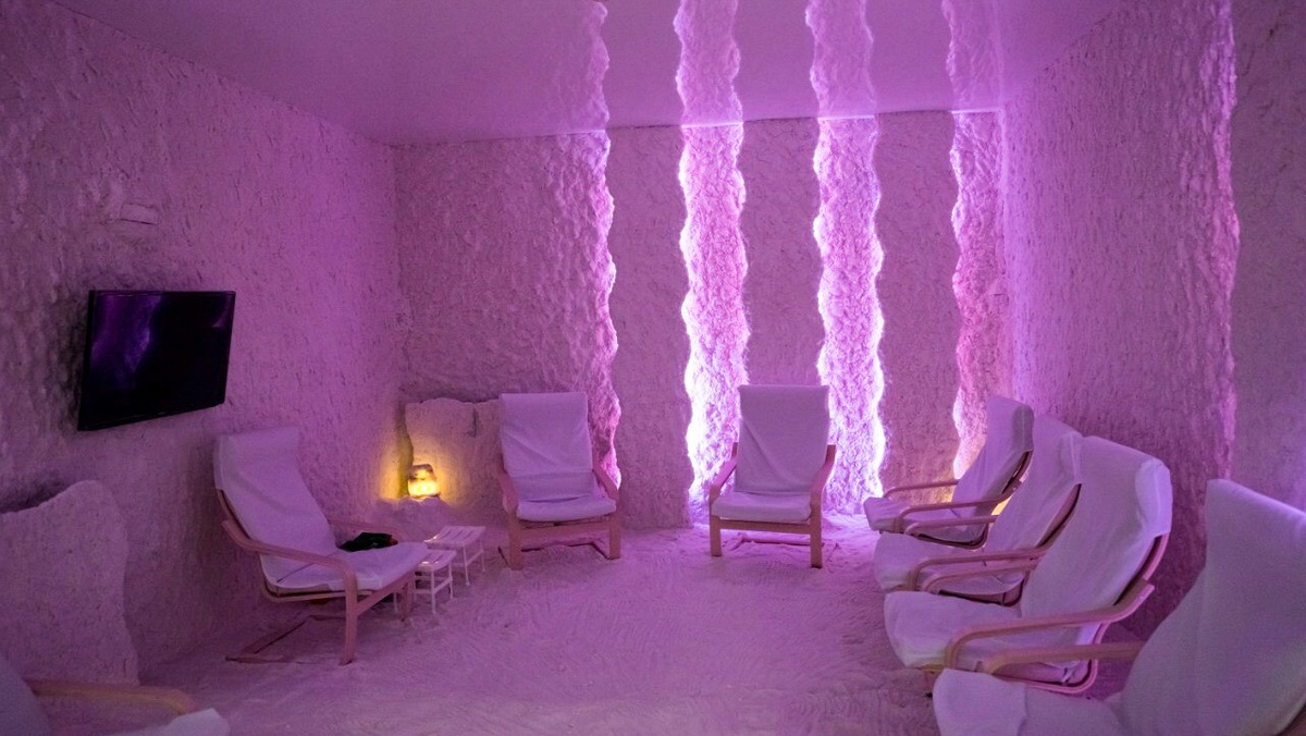 Классический дизайн соляной комнаты