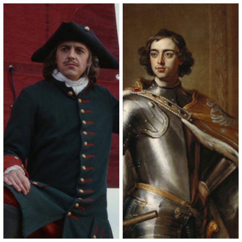 Пётр Первый на прижизненном портрете и в сериале "Государь" 2025 года