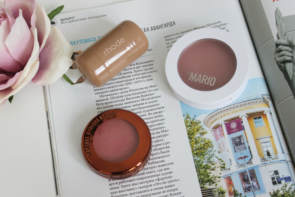 Кремовые румяна Rhode, Danessa Myrics, Makeup by Mario.