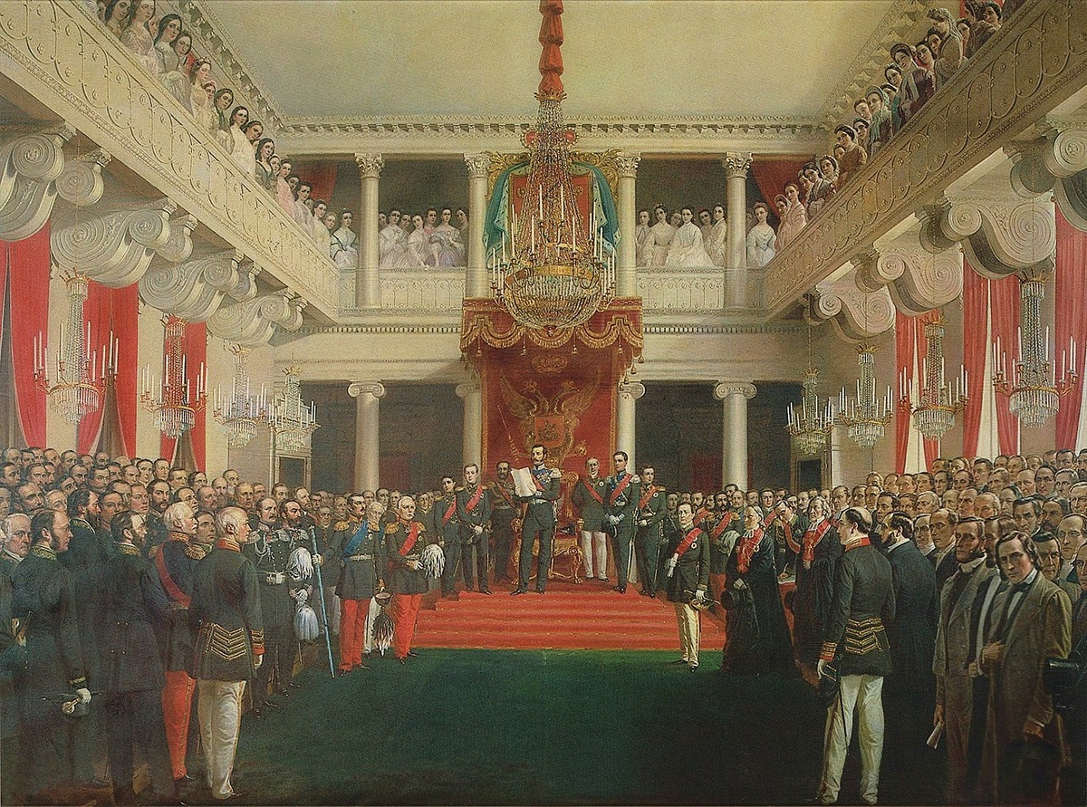 Александр II открывает Финляндский сейм в 1863 году