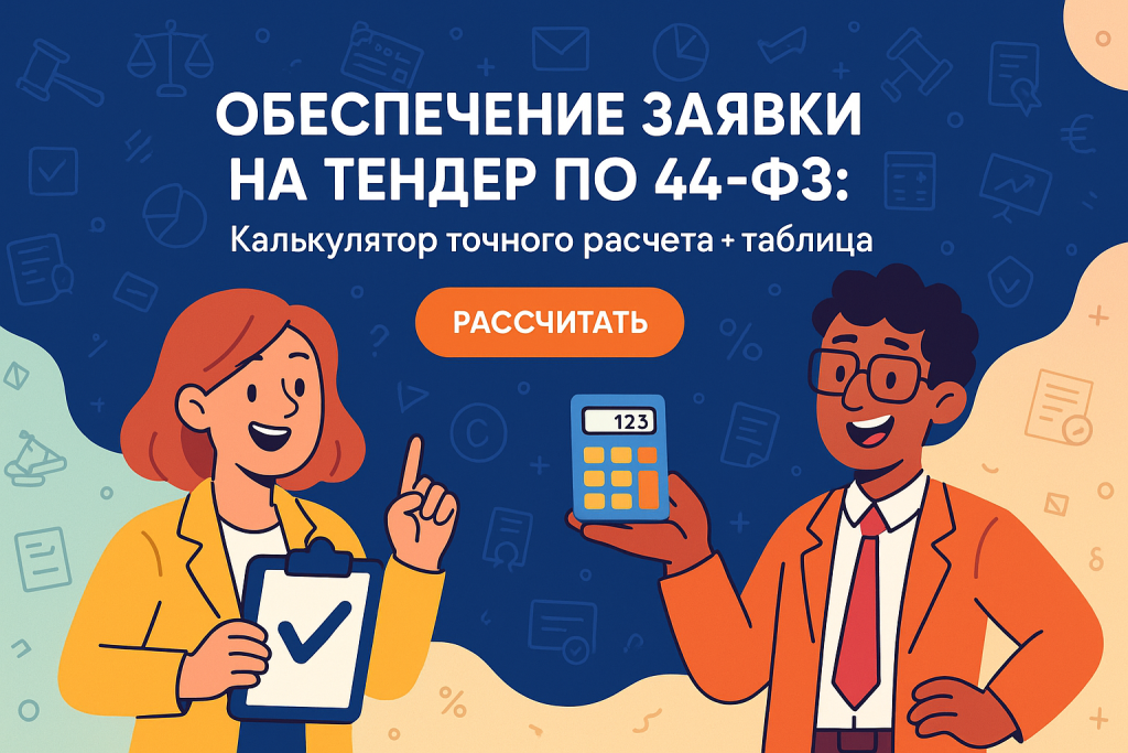    Обеспечение заявки на тендер по 44-ФЗ: калькулятор точного расчета + таблица