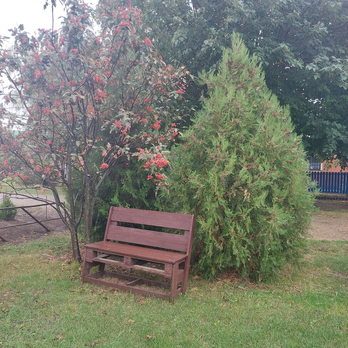 Скамейка у калитки 