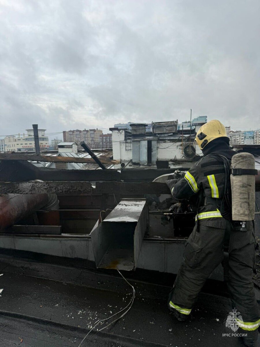    Пожар в здании на Красноармейском, 36. Источник: ГУ МЧС России по Алтайскому краю