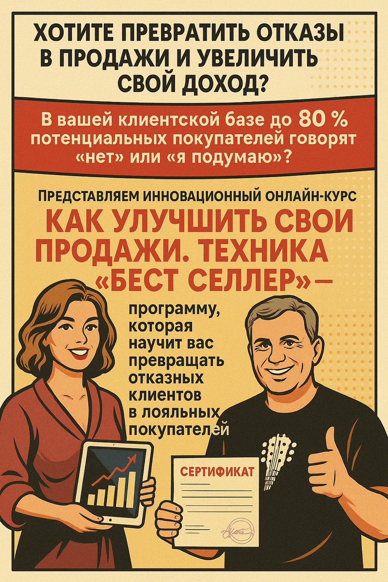 Как улучшить свои продажи, или Техника "Бест селлер" вам в помощь..