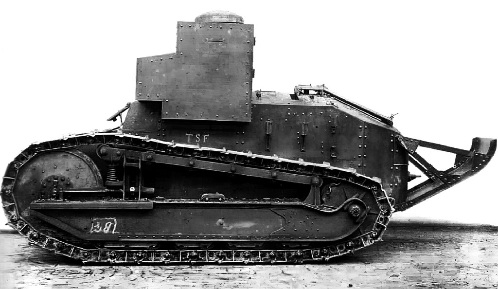 Опытный образец танка, декабрь 1917 года.