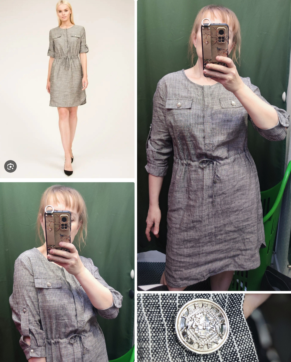 Платье было очень красивое, в ткань ненавязчиво добавлена серебристая нить. Мне очень понравилось сочетание спортивного стиля и этой нарядной ткани. 