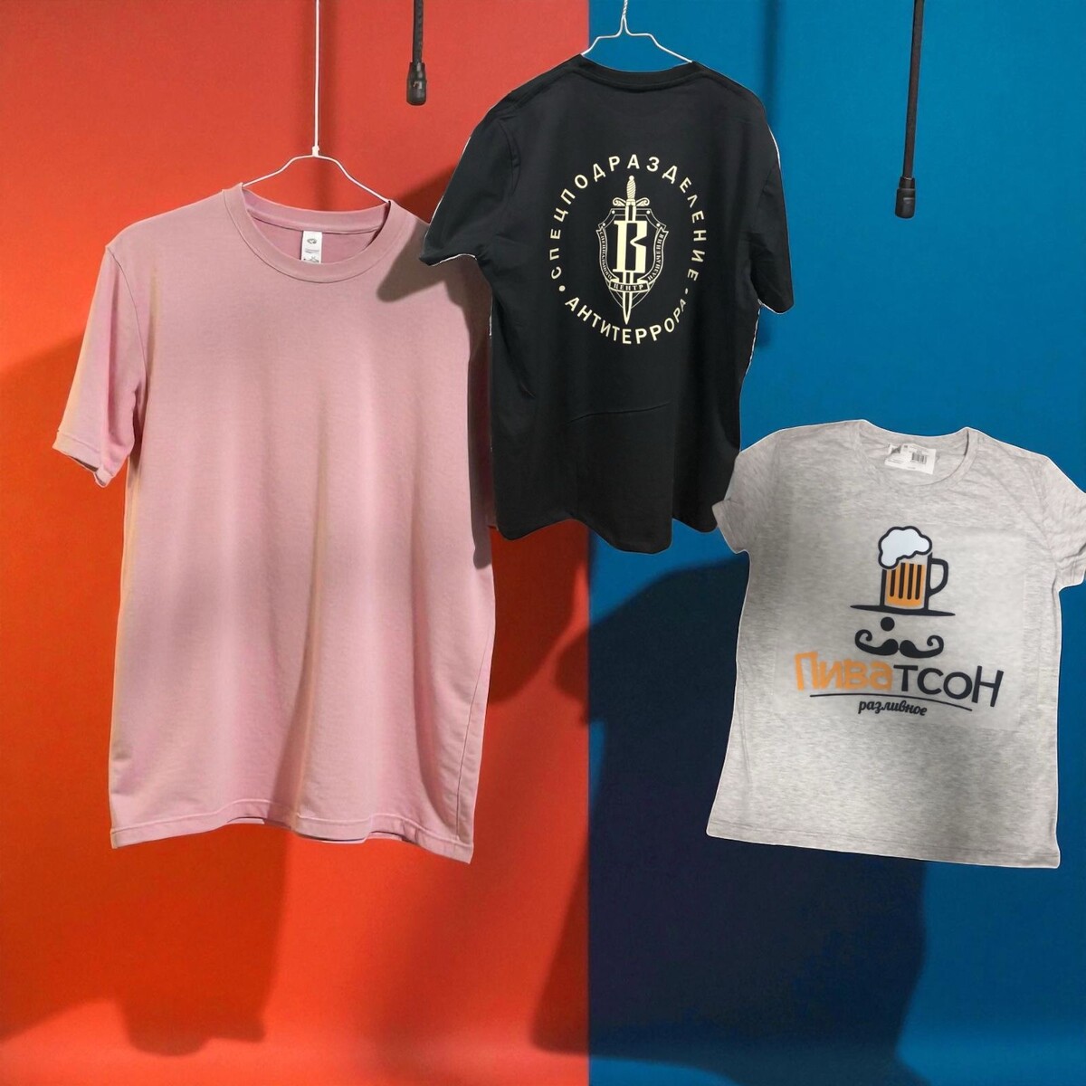 Печать логотипов на корпоративных футболках