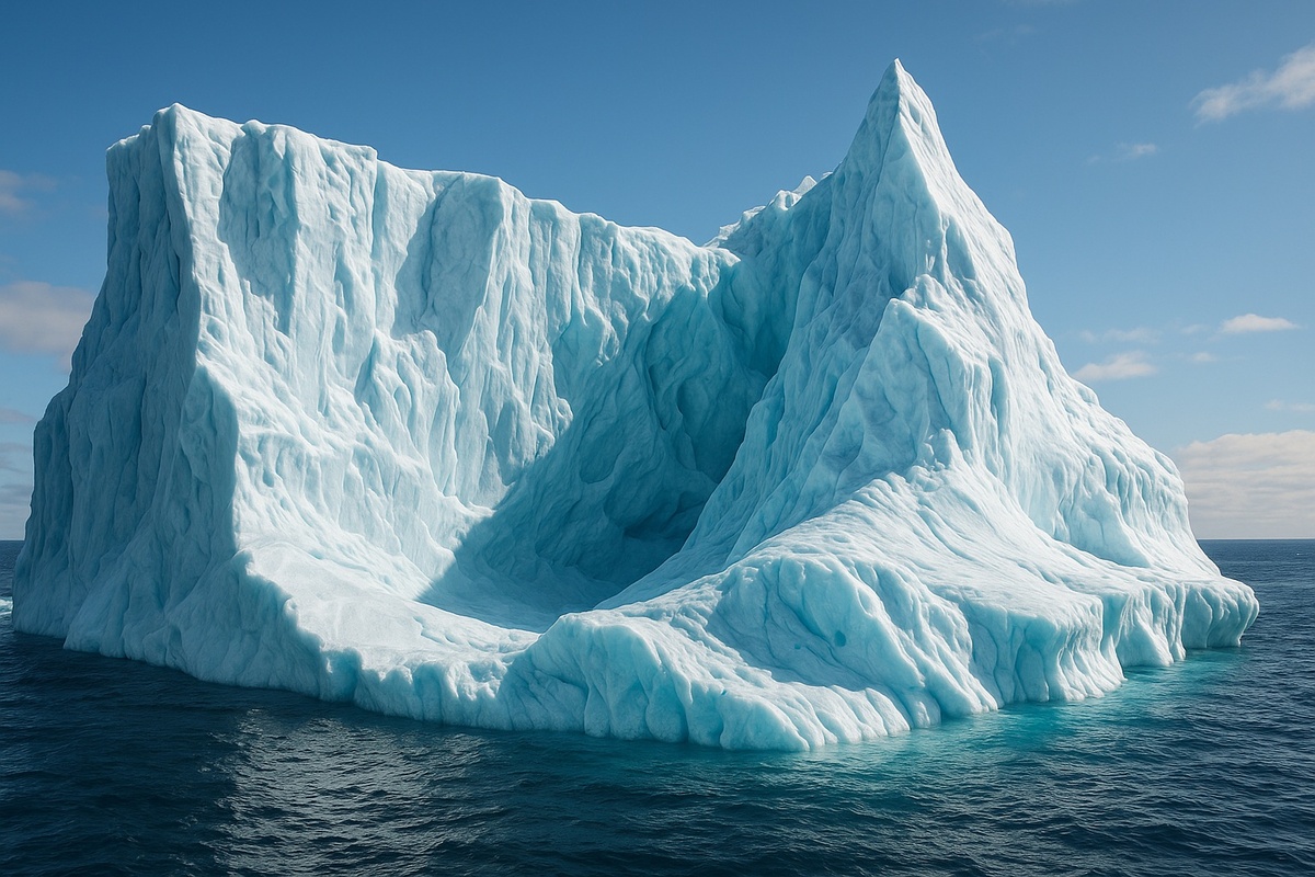    Айсберги — это ледяные небоскребы, которые не тонут из-за закона Архимеда