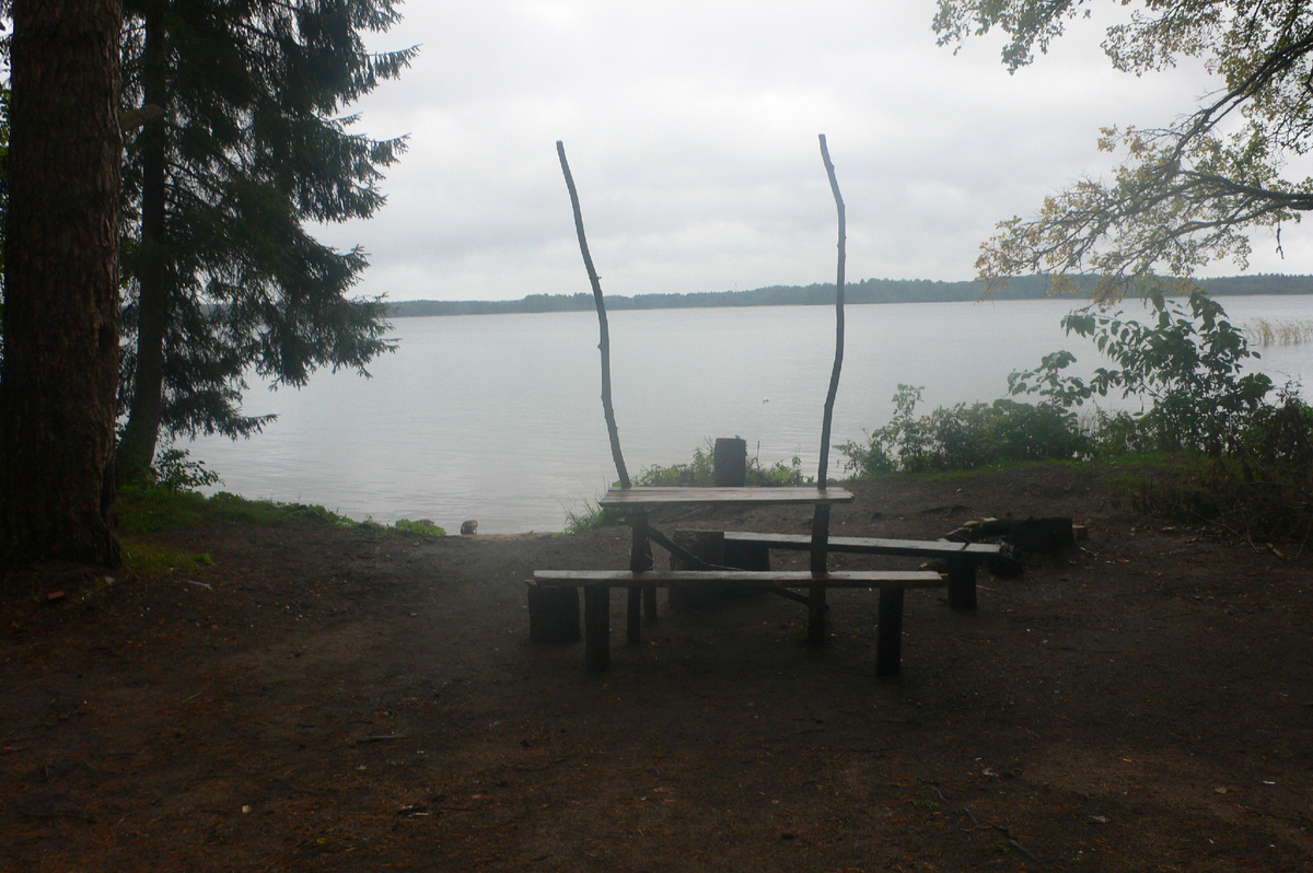 Дождь на стоянке