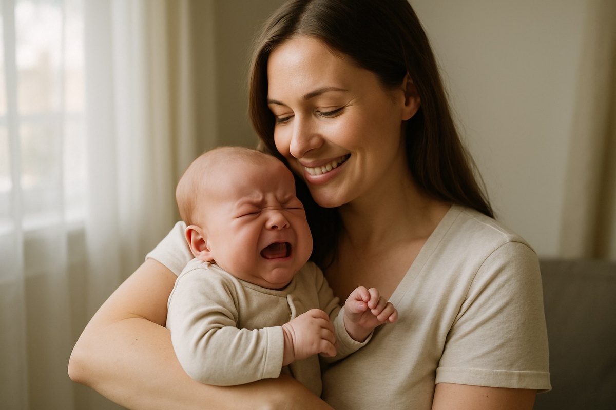 Если ребенок плачет, не ждите, обнимите малыша.