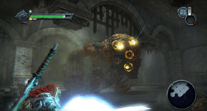 Gif картинка "Удары по жёлтым точкам и каторжнику"