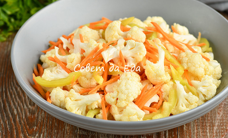 И на закуску, и вместо салата! Цветная капуста в жидком маринаде