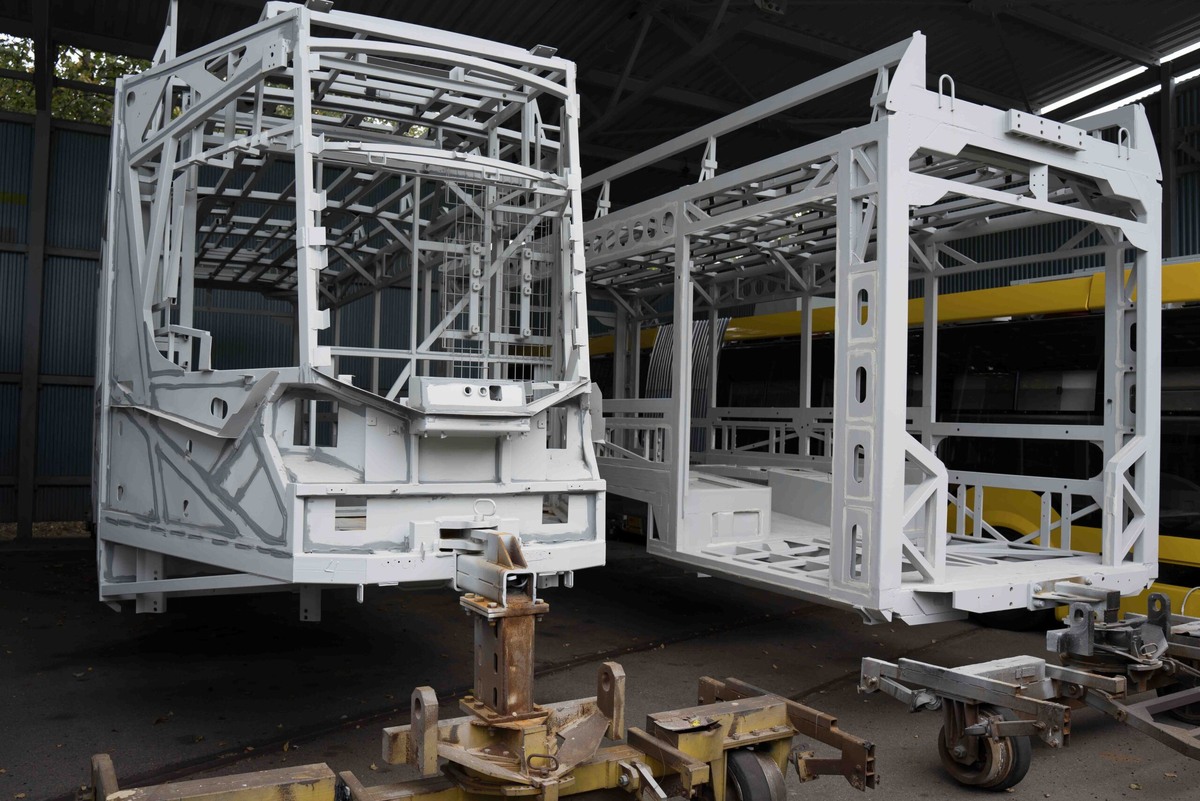  Кузова трехсекционного трамвая «МиНиН» для Нижнего Новгорода. Источник: Алексей Столчнев/ROLLINGSTOCK