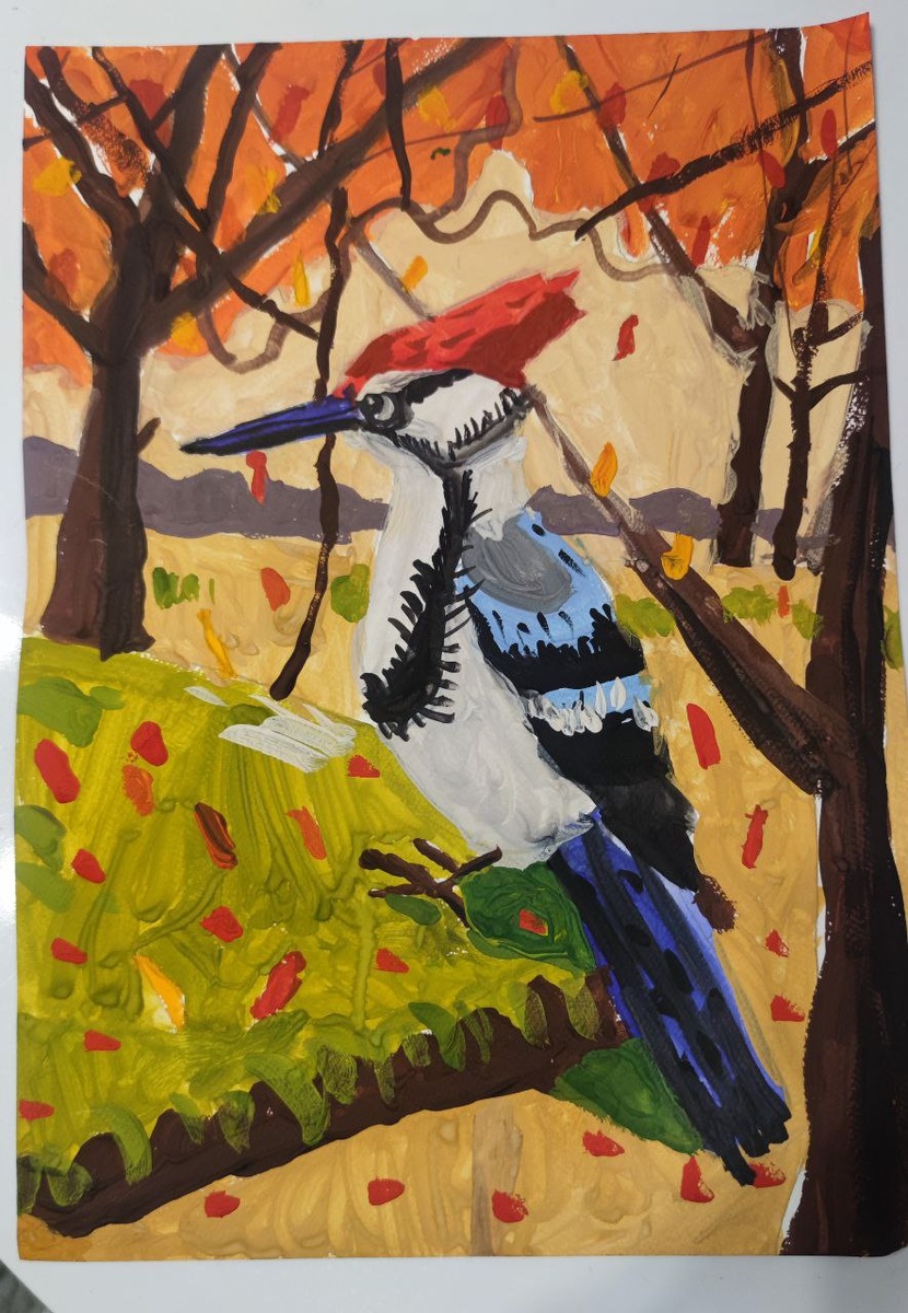 Из последних работ с занятий по рисованию