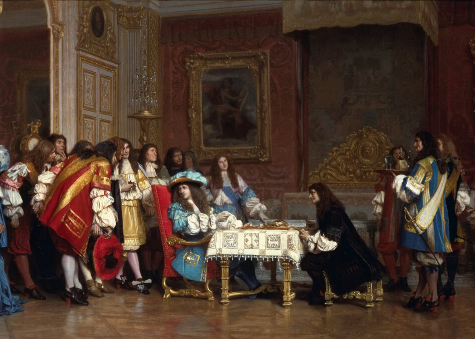 Мольер на приеме у Людовика XIV. Жан-Леон Жером. 1862г.