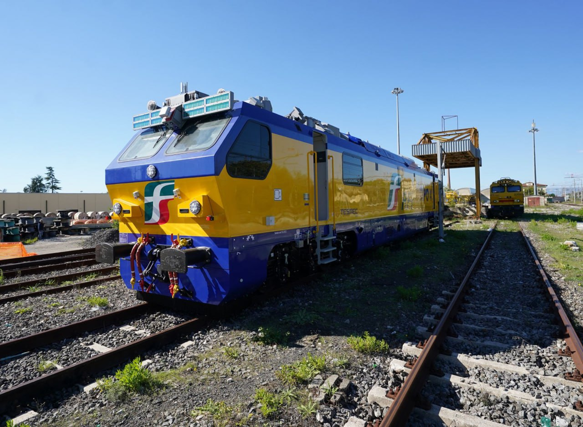 Диагностический комплекс нового поколения Tipo 4 производства Tesmec Rail для Италии. Источник: Marco Bucco/LaPresse
