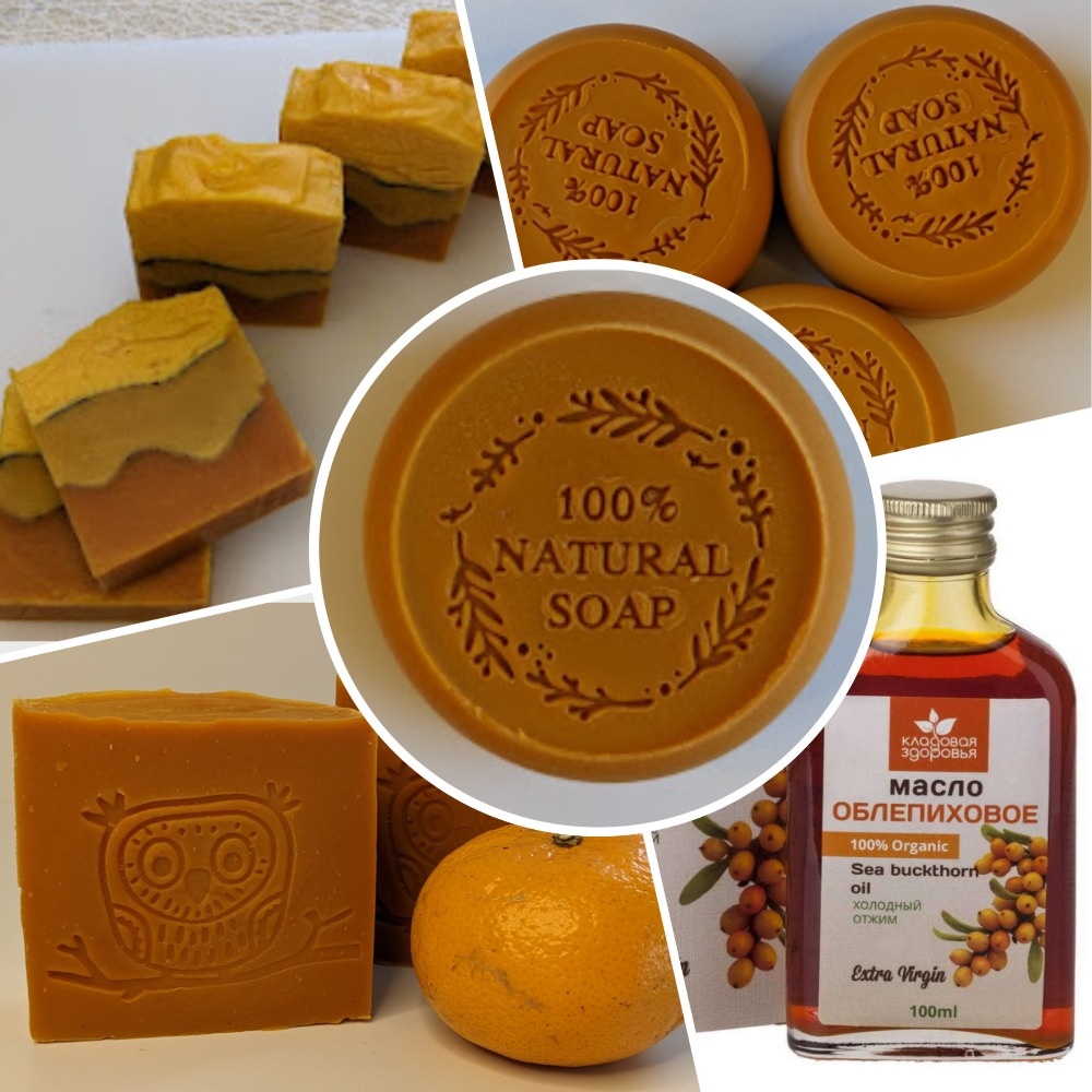 На трехцветном мыле видны "глицериновые реки". Обязательно расскажу о них потом. Глицериновые реки в мыле с нуля это отдельная тема. 