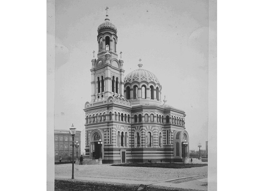 Александро-Невский собор в г. Лодзь после постройки. Источник: Музей истории Санкт-Петербурга