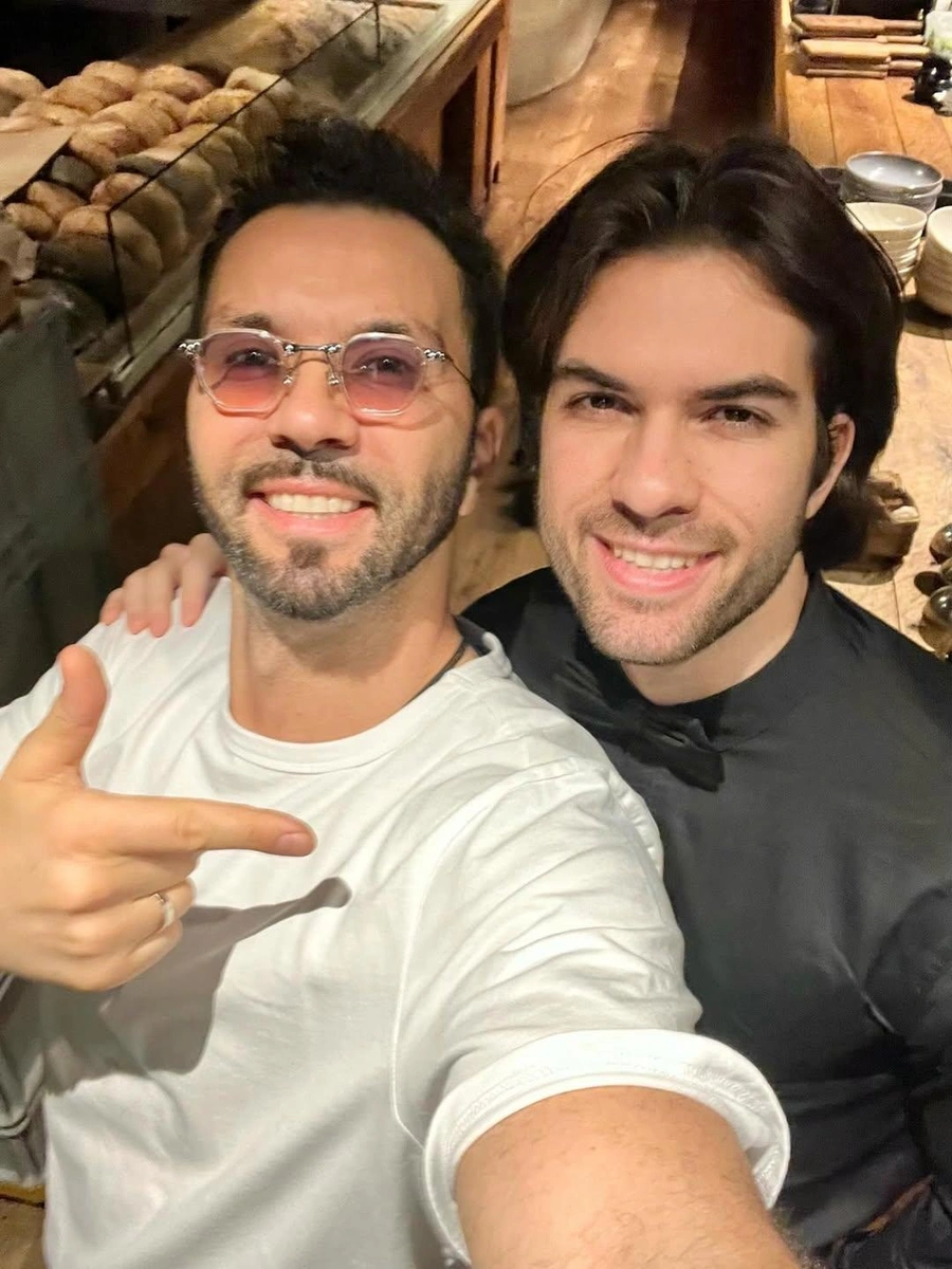 Еще один внук Ильи Олейникова. Денис Клявер со старшим сыном