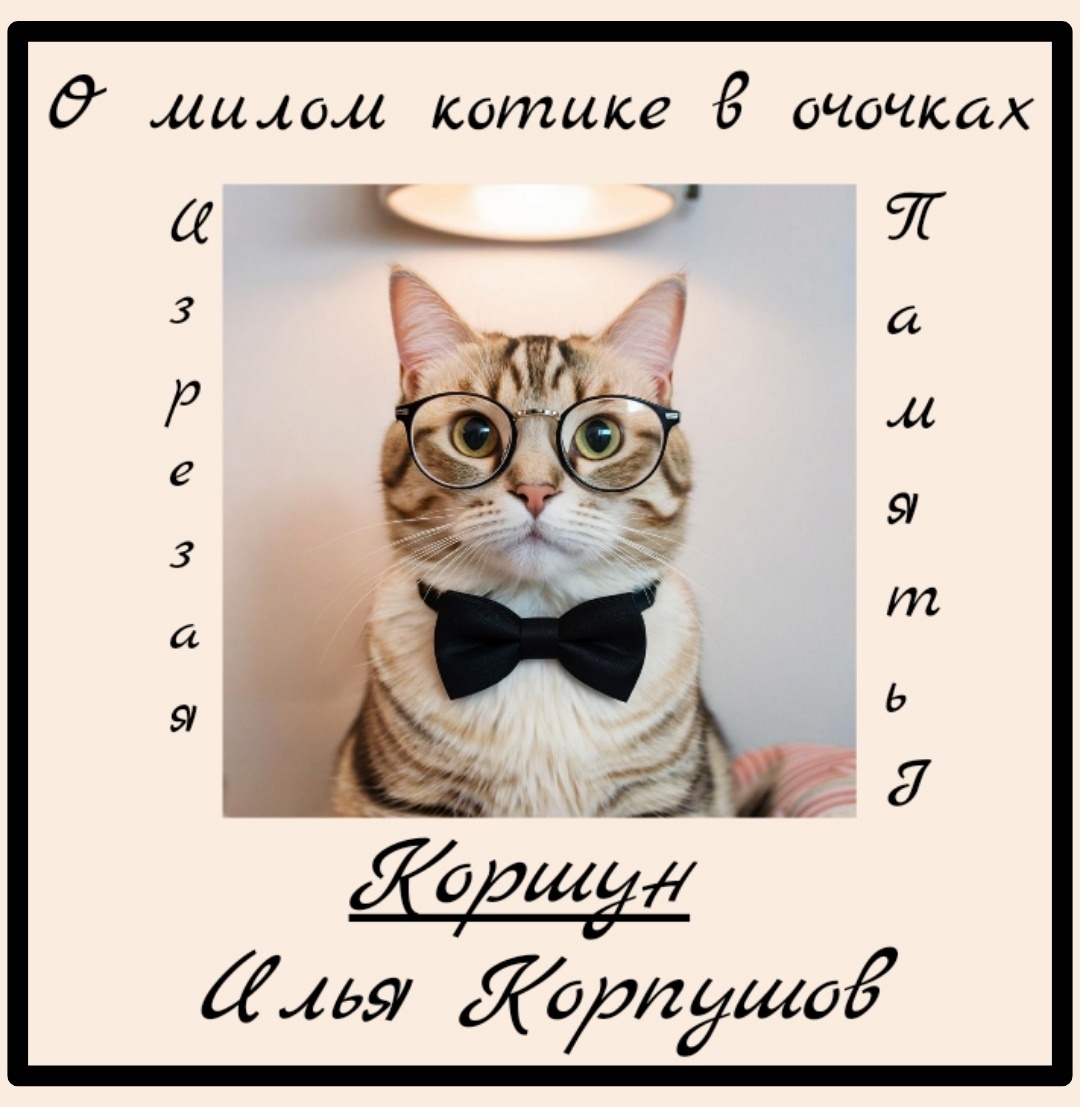 "О милом котике в очочках"