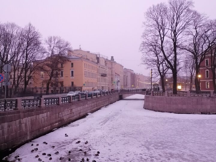 Наберкжная у слияния Адмиралтейского канала и Мойки