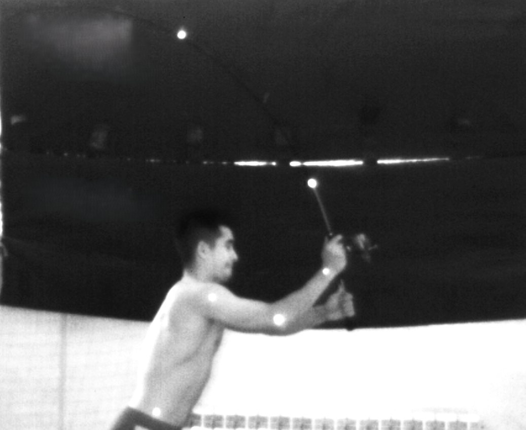 Выполнение заброса спиннинга