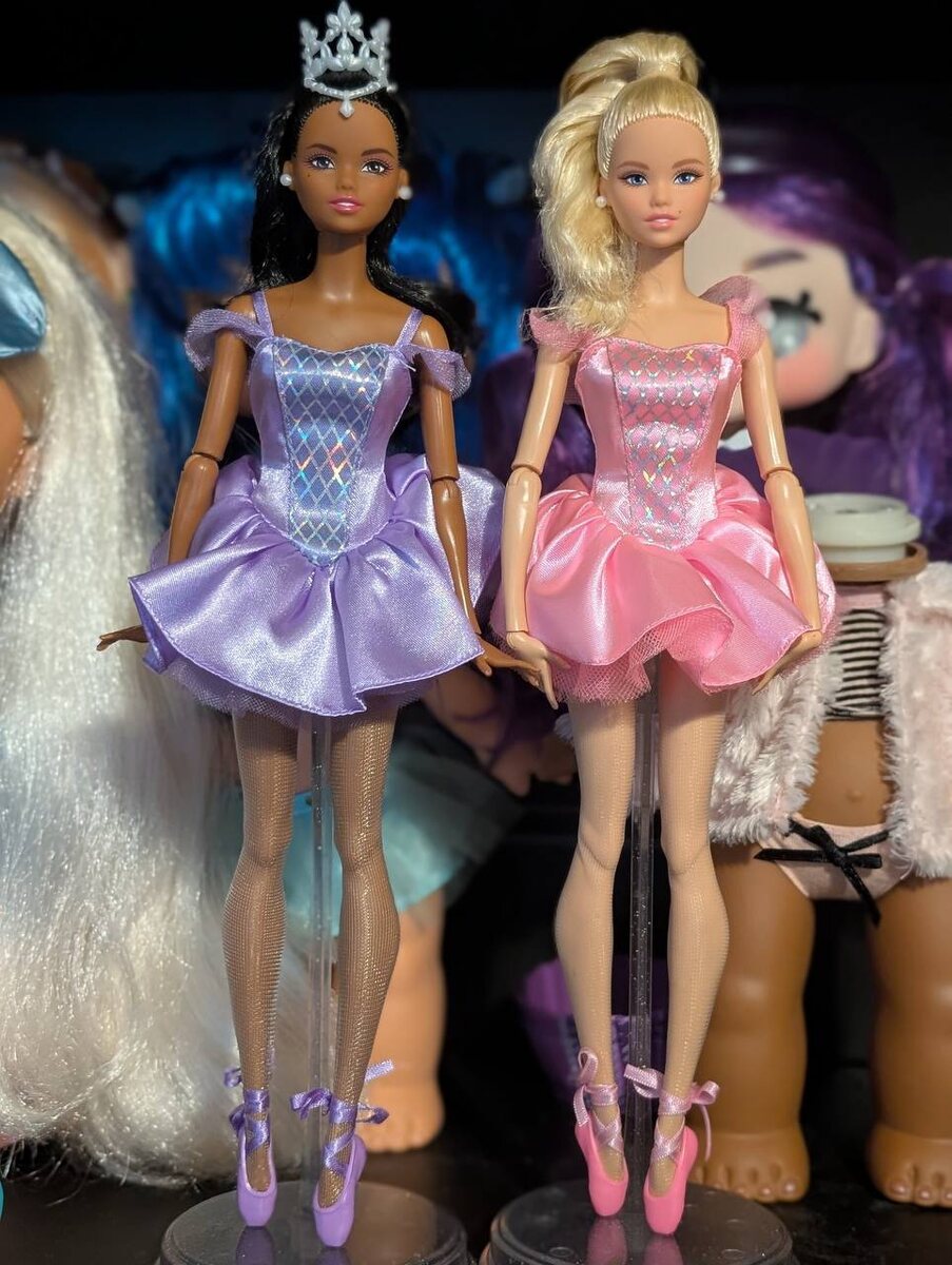 Барби Ballet Wishes - Одиль-афроамериканка и сравнение разных кукол молда 