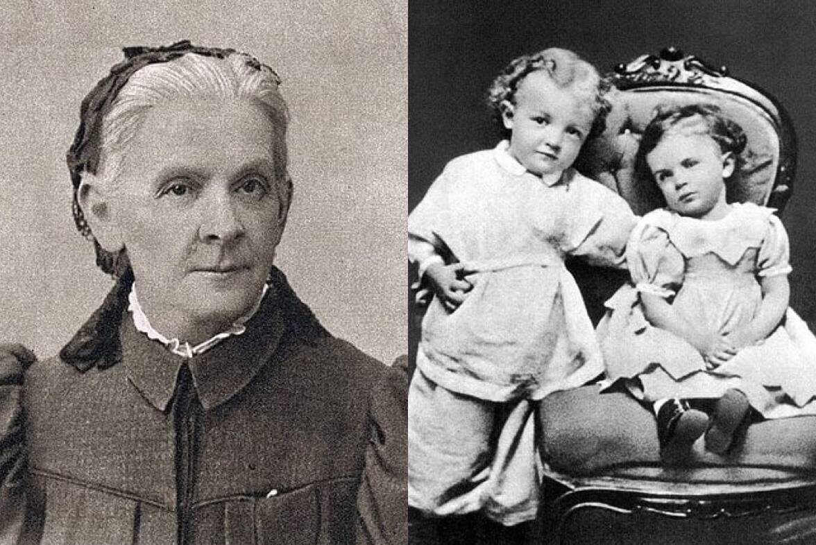 Мария Александровна, маленький Володя Ульянов с сестрой. Фото с сайта ru.wikipedia.org