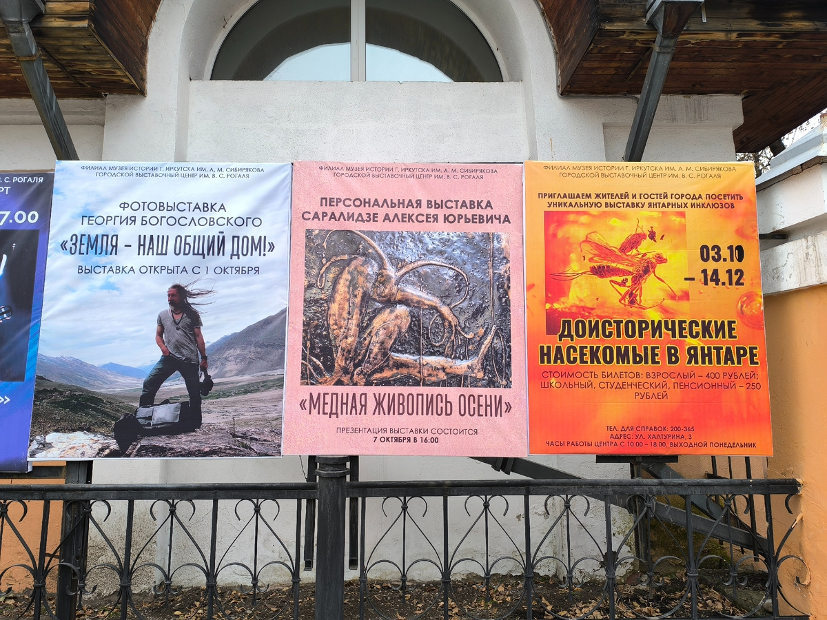 Афиша посередине завлекала на выставку (© Анна, «Маяк энерджайзера»)