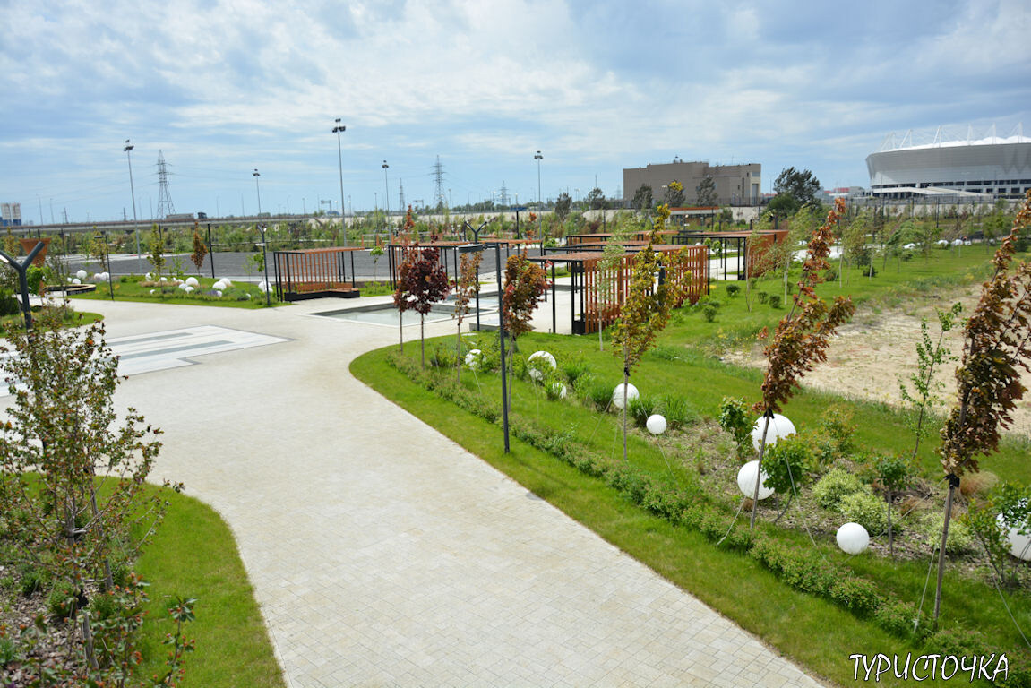 Парк Левобережье в мае этого года