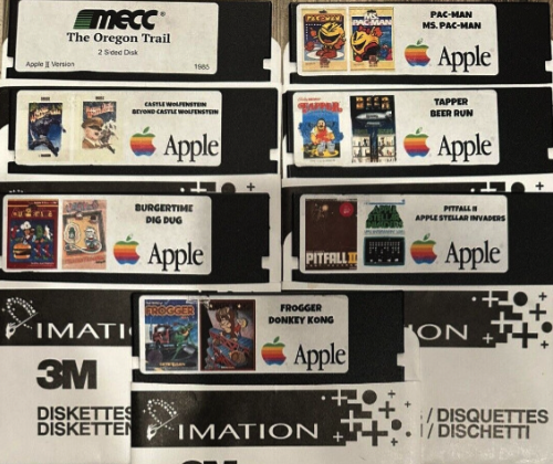 игры Apple II II+ IIe IIc на гибких дисках: Ретро-программное обеспечение