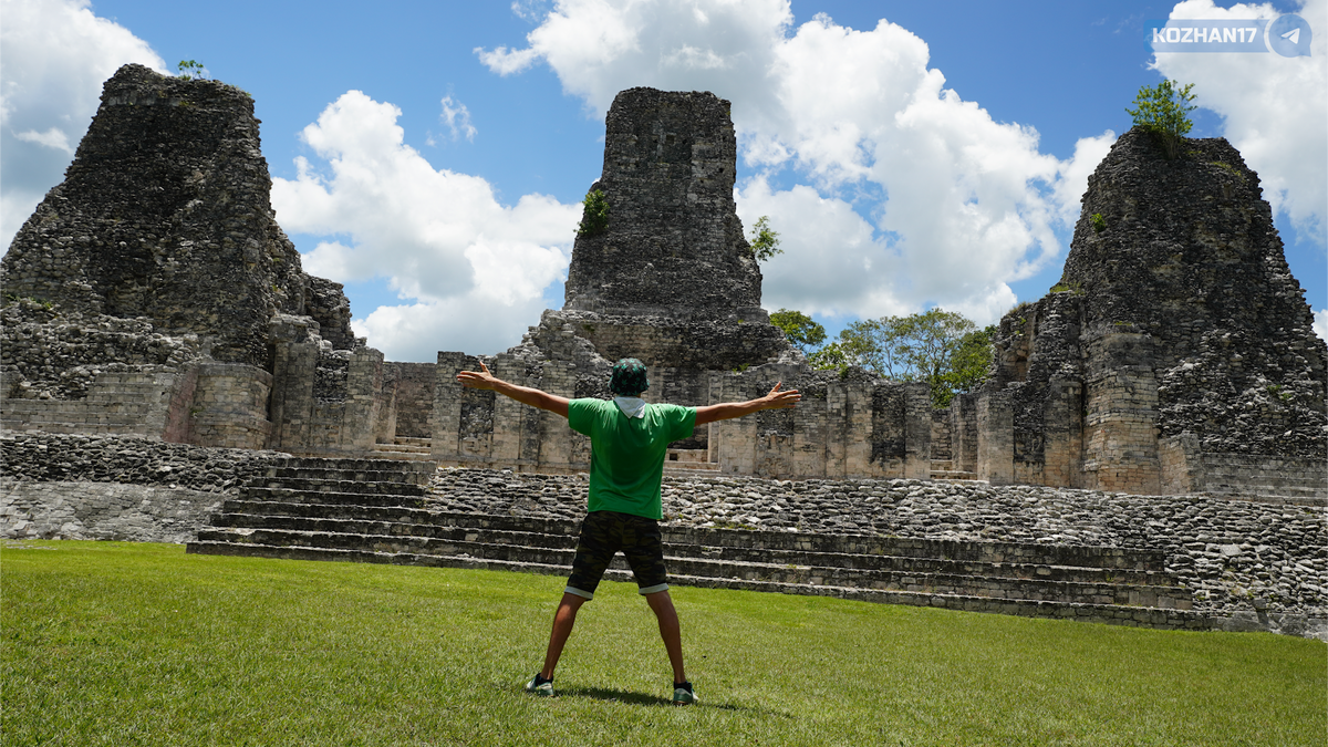 Археологический памятник цивилизации майя Шпухиль в Мексике
