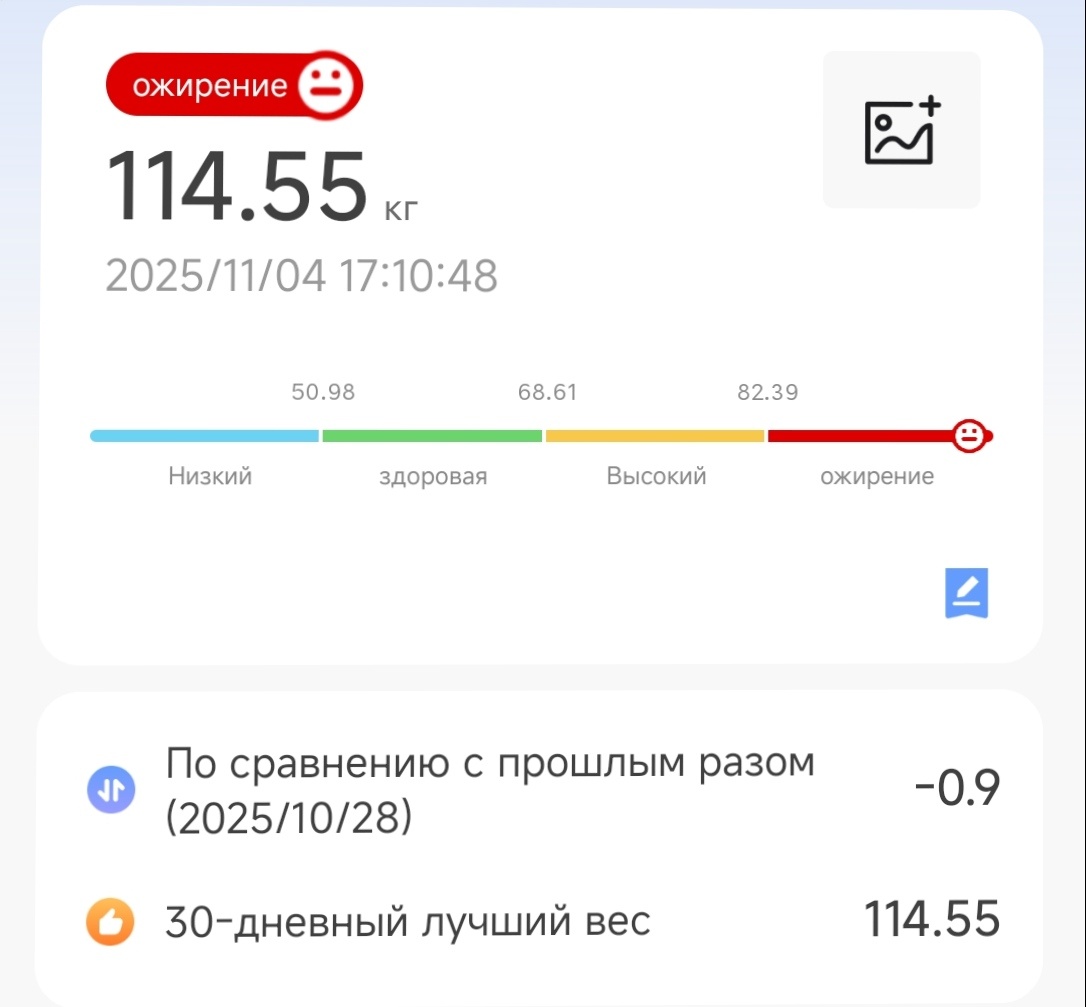 Вес на сегодня 