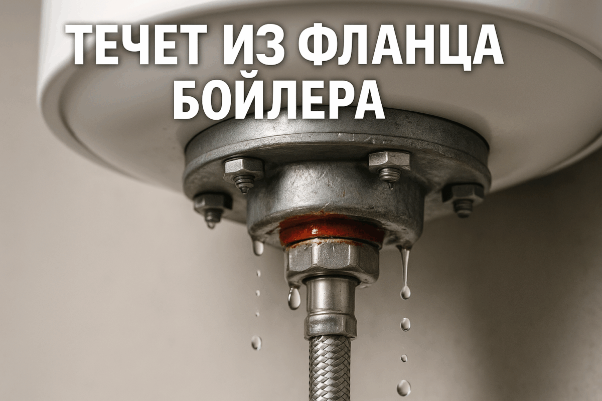    Течет из фланца бойлера — замена прокладки Михаил Юрьевич