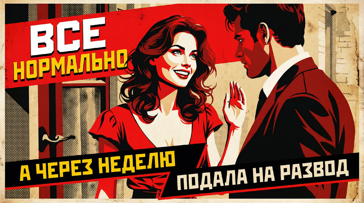 Все нормально через неделю подала на развод