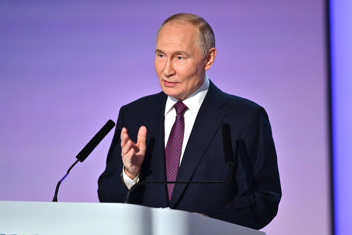 Путин поблагодарил зарубежных друзей России и заговорил о защите Родины.  Фото: Фото: пресс-служба Администрации президента РФ / kremlin.ru