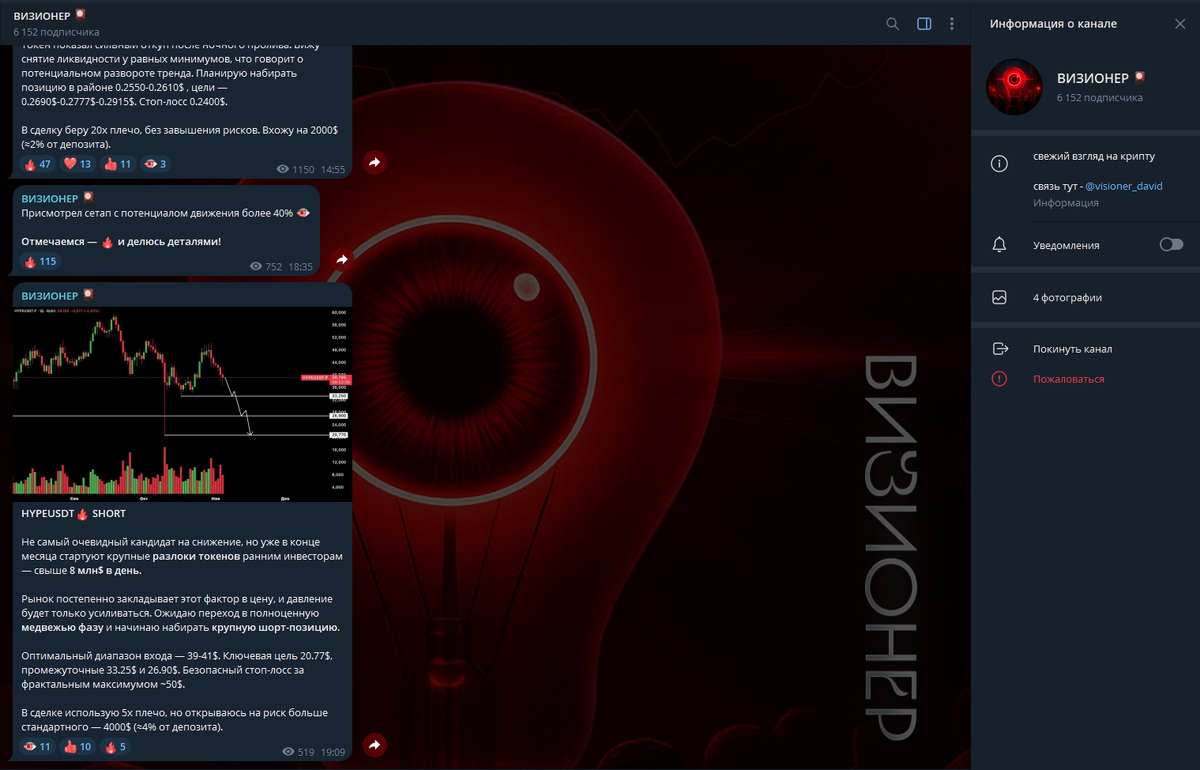 Телеграмм-канал мошенника
