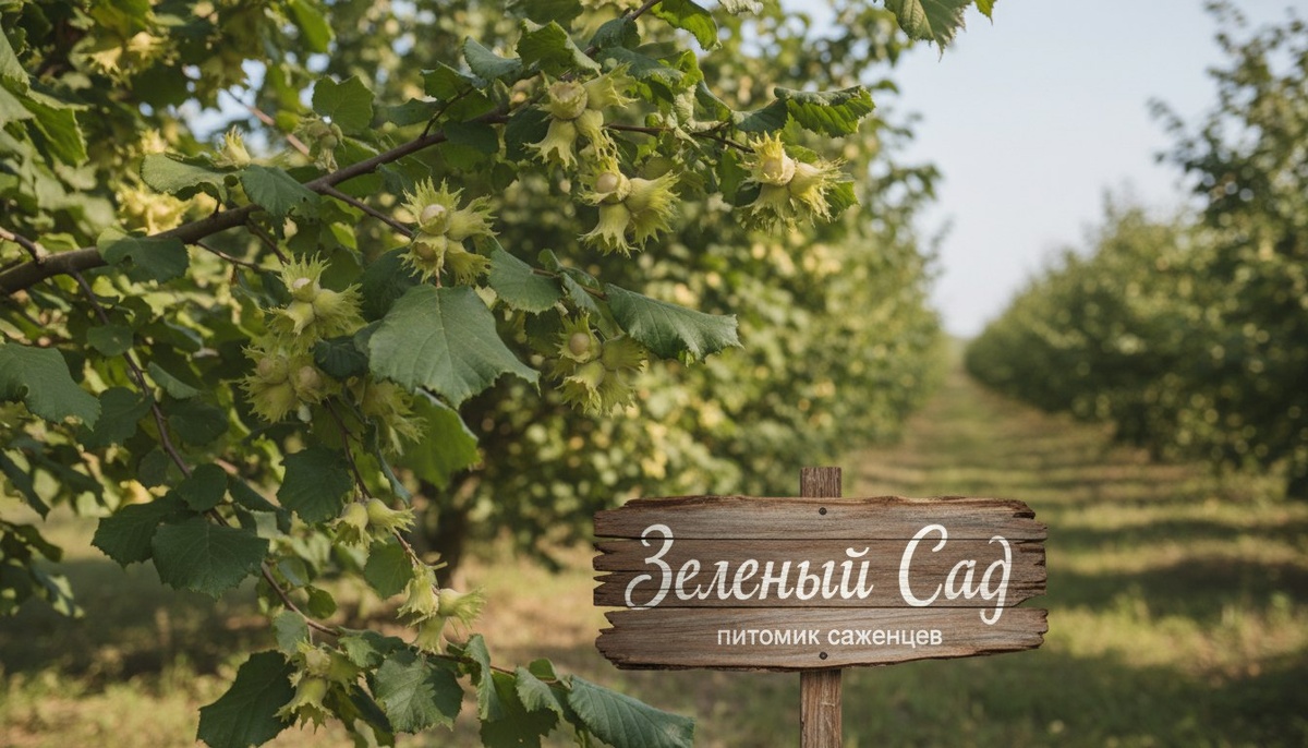 Посадка саженцев фундука в Красноярске.